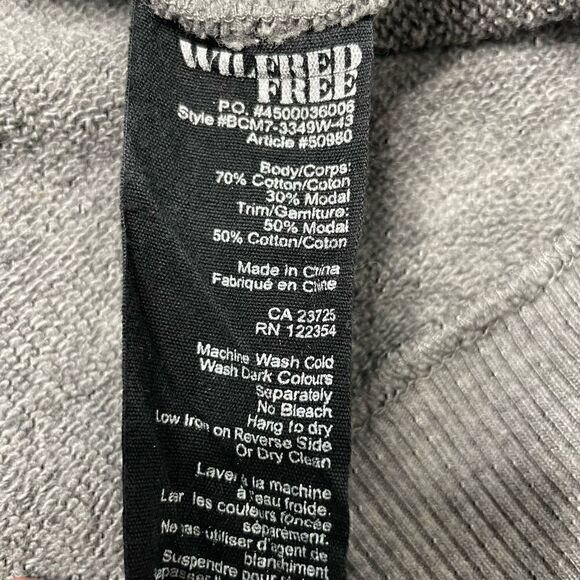 Wilfred FREE Sweater Crewneck Pullover Womens Size XS Grey Cotton - Picture 4 of 9